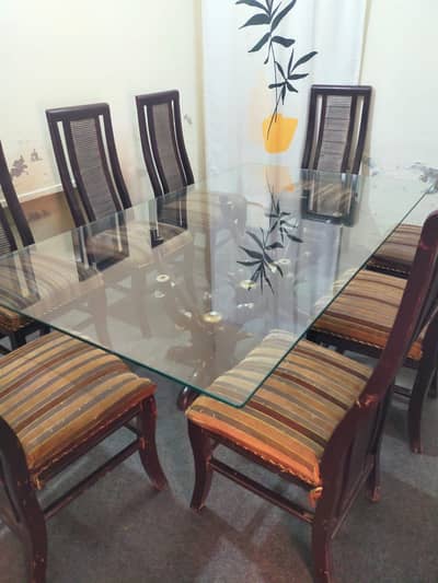 8 Person Wooden Dining Table