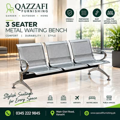 Steel Sofa | waiting area sofa | steel bench | Metal Sofa Office sofa