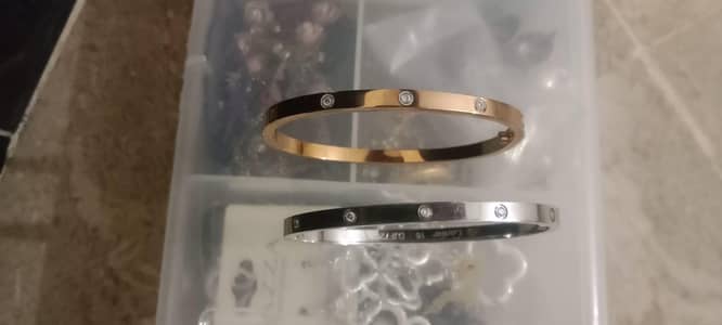 Cartier inspired love bracelet set