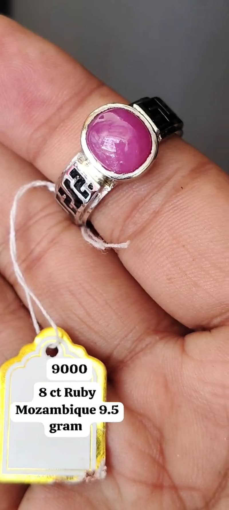 Afghanistan Burma Ruby stone Chandi Ring 4