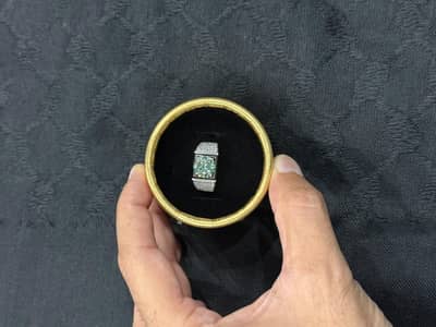 Silver Ring With High Quality Mossanite Stone . . .