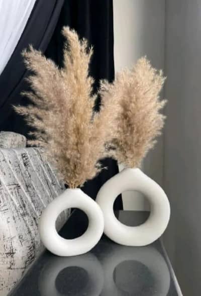 Donut Vase 2 Piece Set – Large 8 Inch & Small 6.5 Inch | Home Decor