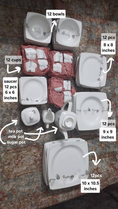 England bone chine, dinner and tea set