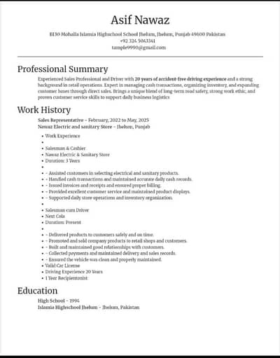Wanted job