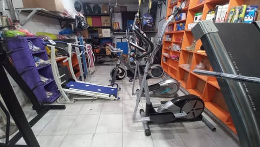 imported manual treadmill elliptical cycle exercise cycling machine bi
