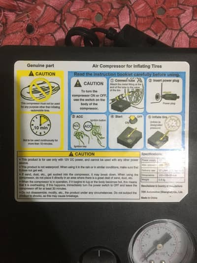 Suzuki Tyre inflator