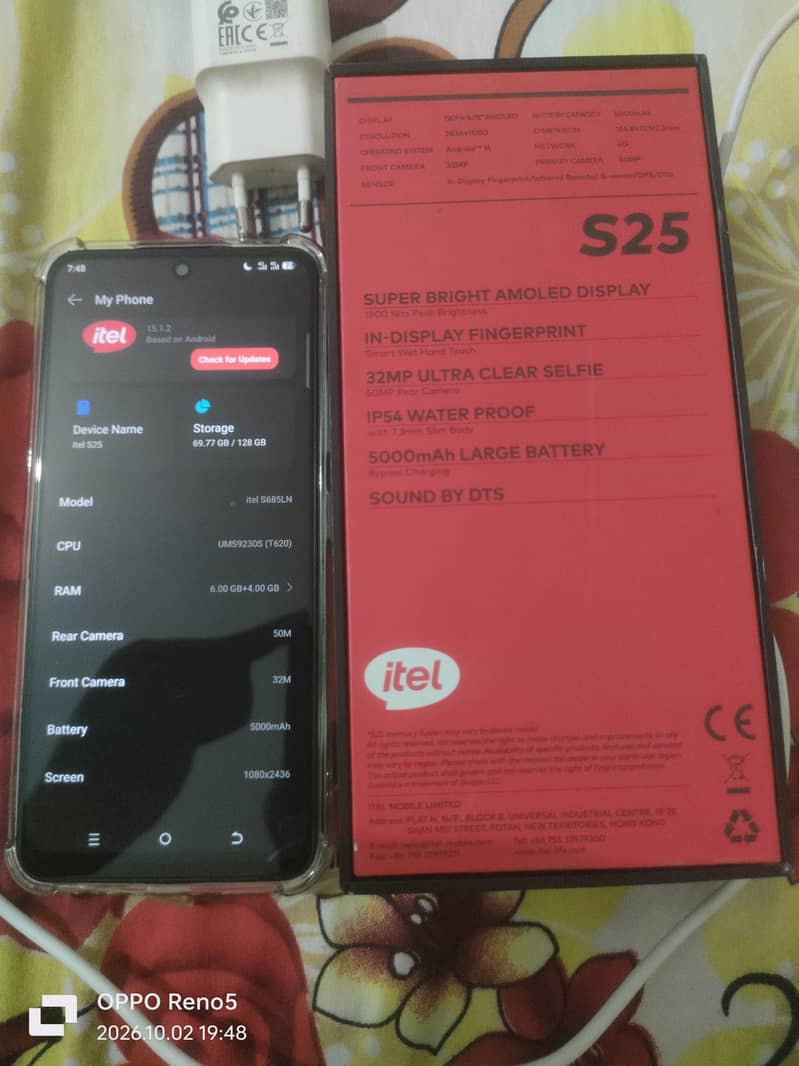 Itel S25 complete box 3