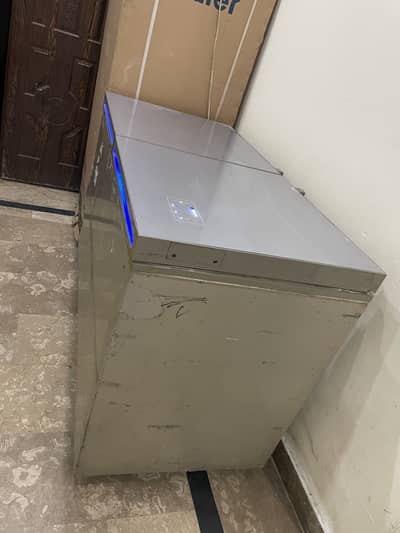 Waves freezer touch sacreen with led light double door