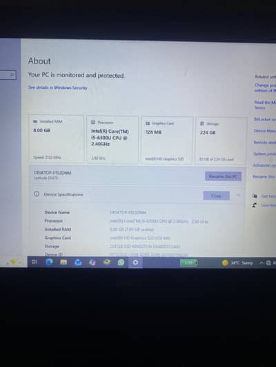 Dell laptop i5 6 generation