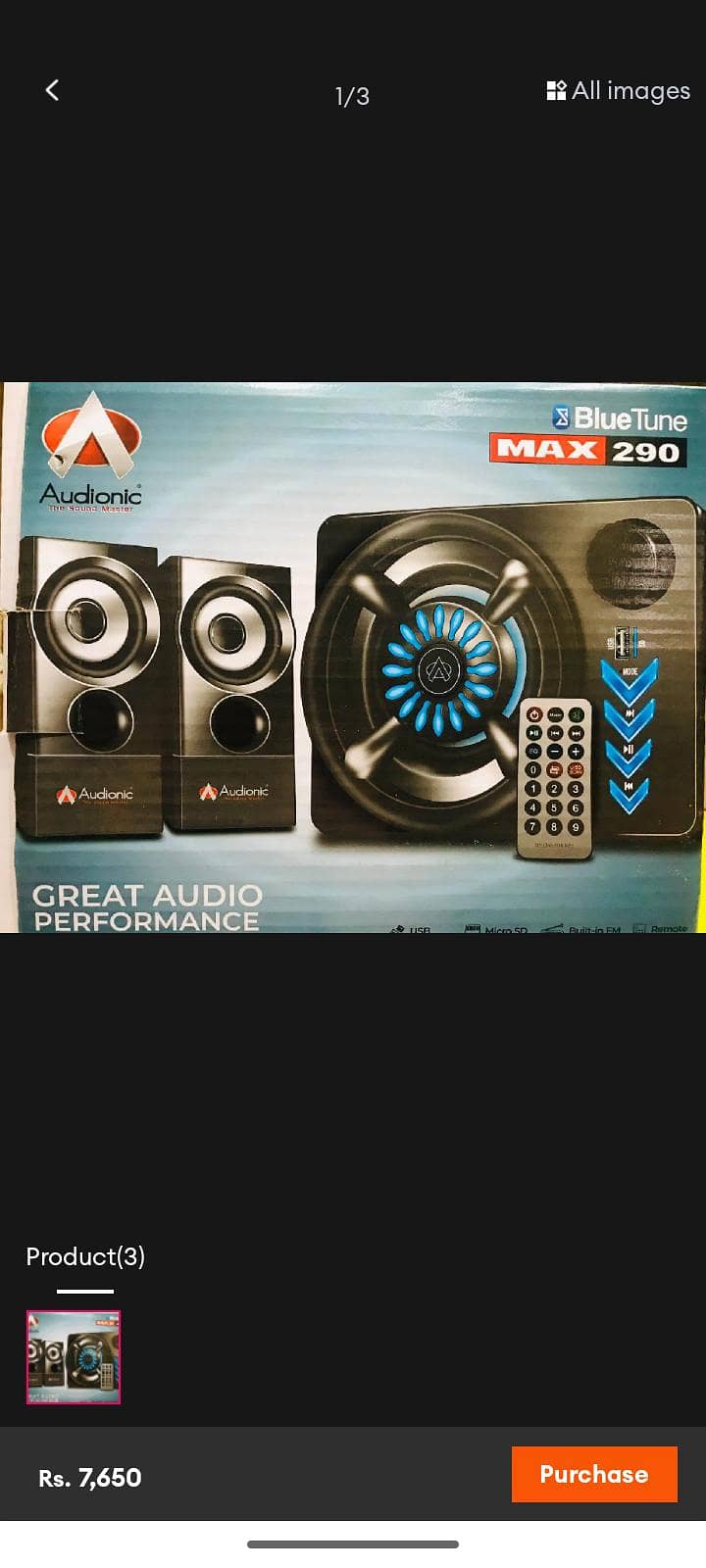 MAX 290 Audionic Speakers 1