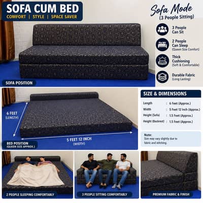 SOFA COMEBED | COMFORT | STYLE | SPACE SAVER