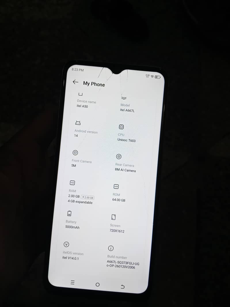 Itel A50 4