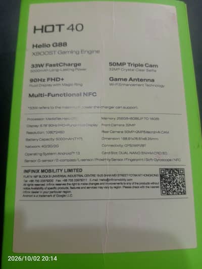 Infinix Hot 40