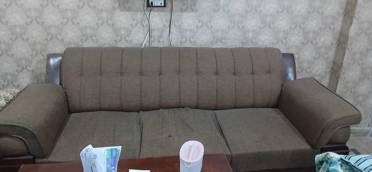 Brown sofa set 2