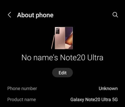 Samsung Mobile Note 20 Ultra