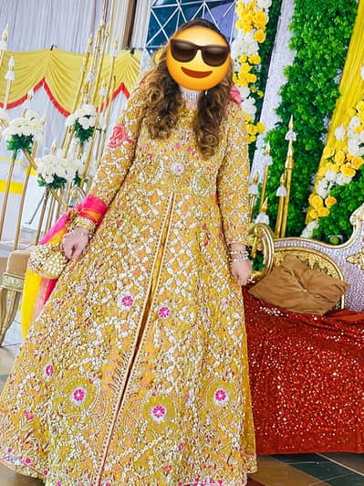bridal mehndi dress