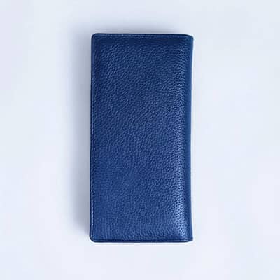 Branded night blue colour long wallet for men