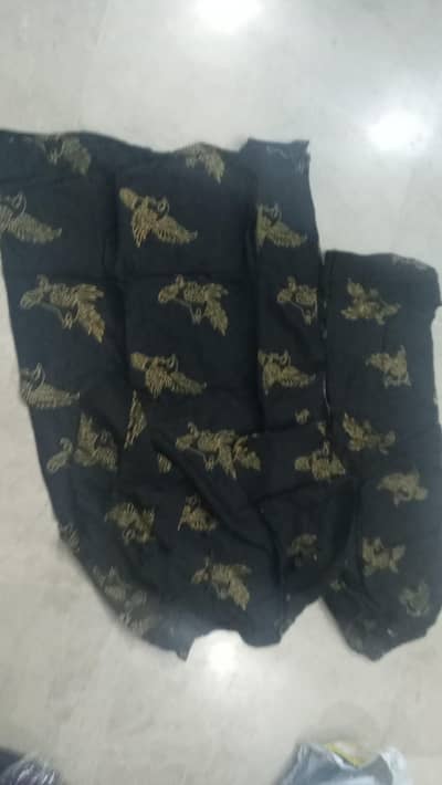 Black & Golden Embroidered Eastern Suit