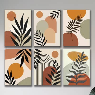 Set of 6 Premium Wall Art Photo Tiles