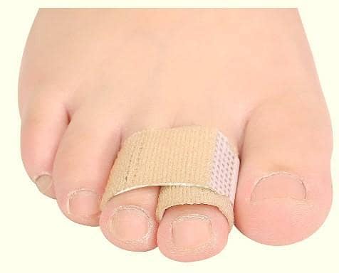 Broken Toe Wraps 8 Pcs/Pack Fabric Toe Splints Toe Cushioned Bandages Finger Protectors Straightener Separators e r5659.
