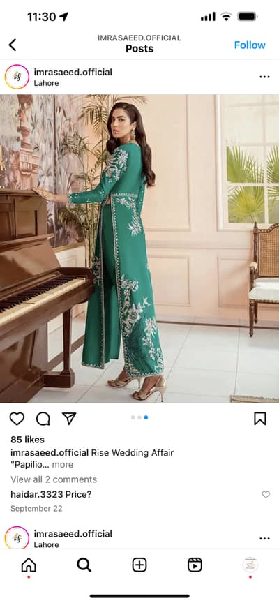 Designer dress