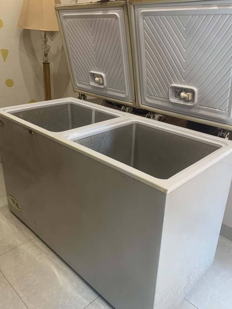 waves deep freezer 2 door 2