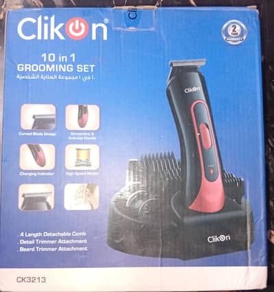 Clikon 10-in-1 Grooming Set / Hair & Beard Trimmer (Brand New)