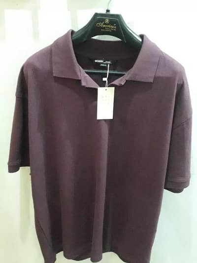 Breakout Men's Polo Shirt, Baggy Fit, Dark Purple, New With Tag