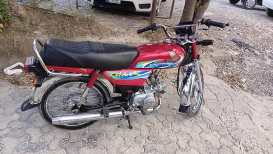Honda CD 70 Just buy and drive islamabad number