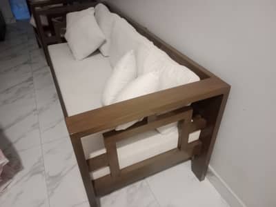 Shesahm wood sofa set