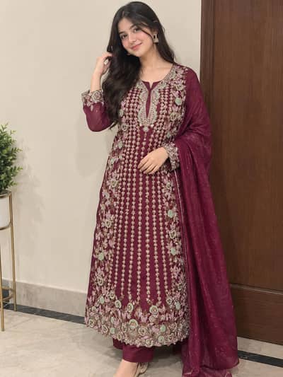 full heavy zari work dress