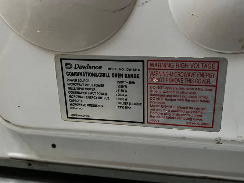 Dawlance Microwave Oven 6