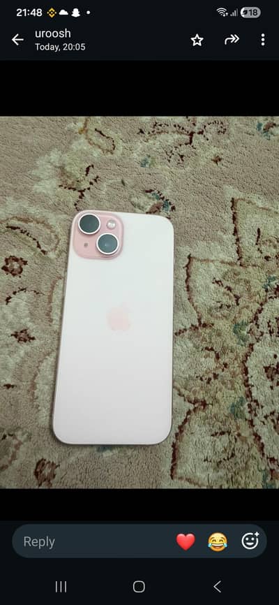 Apple iPhone 15 Jv  with box ans 10/10 condition