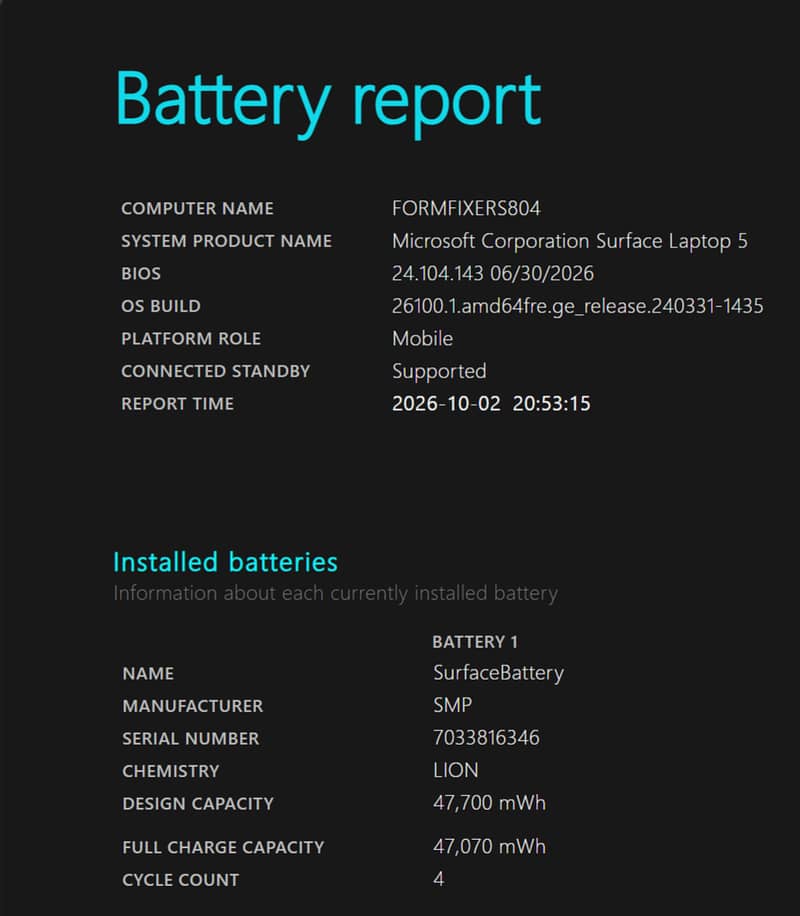 Microsoft Surface Laptop 5 4