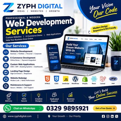 Business Website, E-Commerce & Web Development
