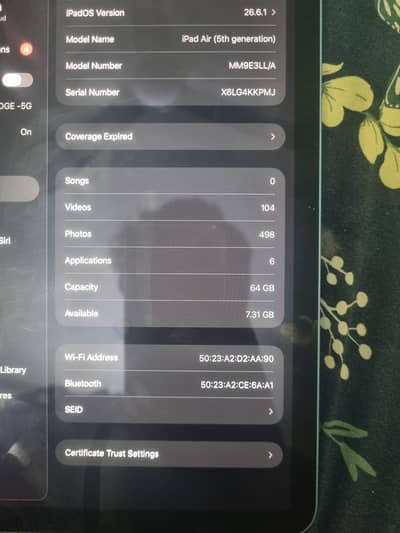 iPad Air 5. M1 Chip
