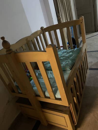 wooden baby cott