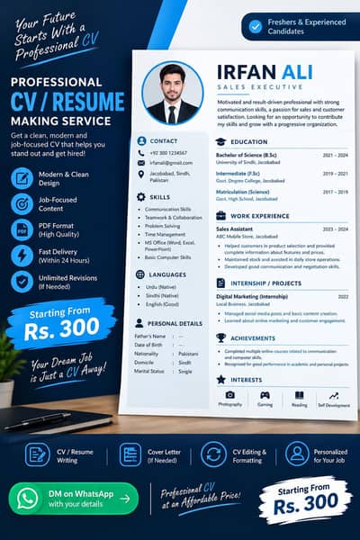 Professional CV / Resume Making Service