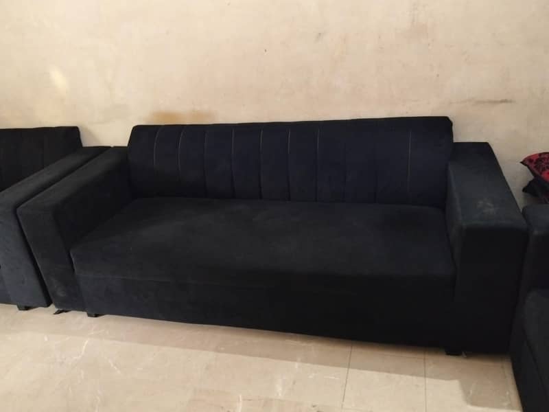jet black sofa set 1