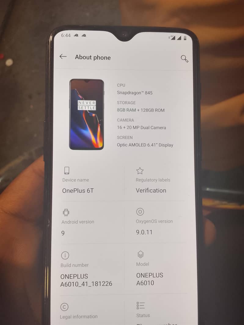 One Plus 6T 1