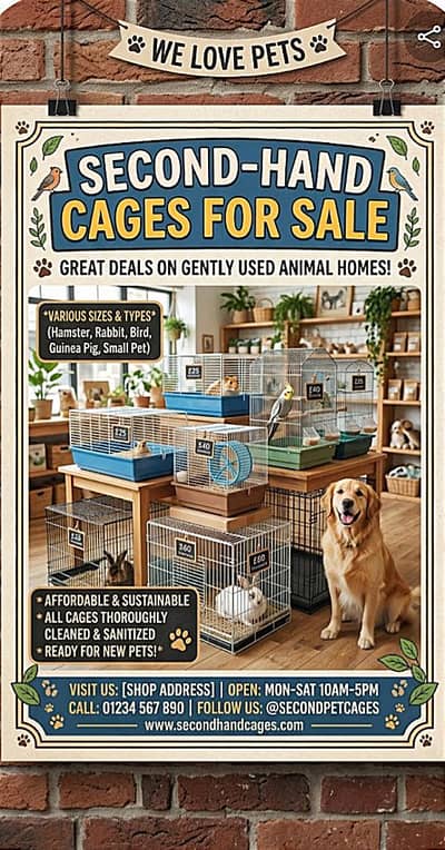Iron and Woden double story Cage for sale in less price