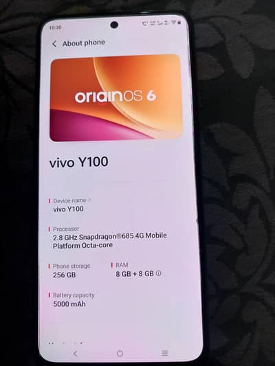 vivo y 100 for sale lush condition.