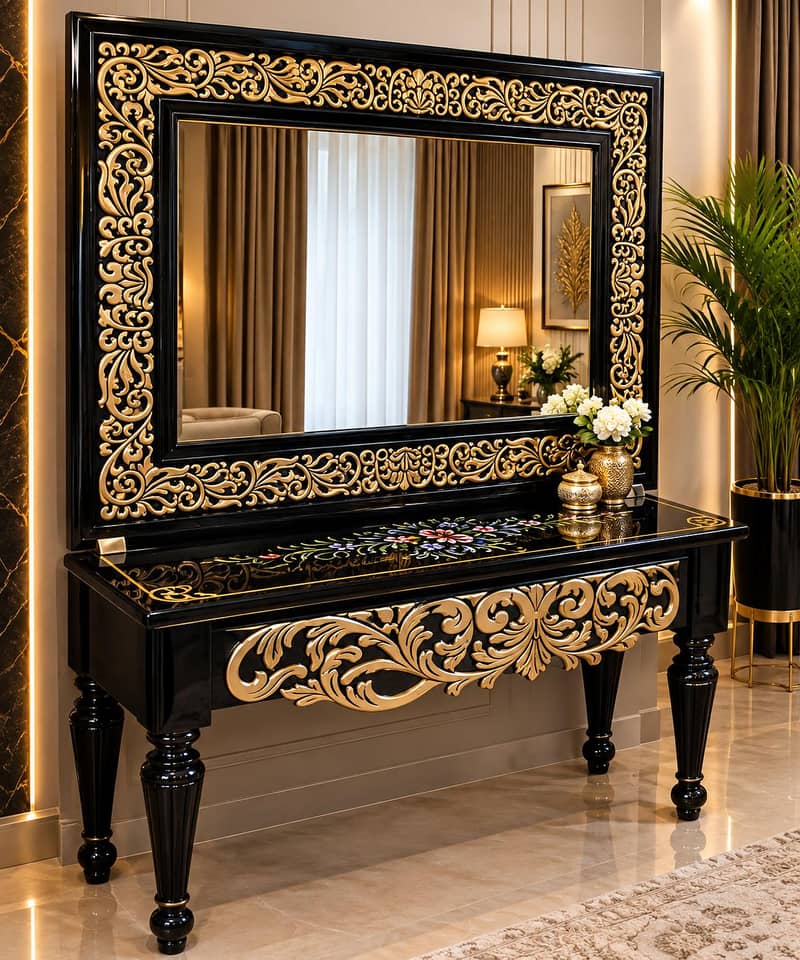 console table with mirror 3