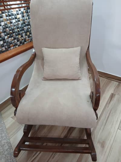 Pure Sheesham Wood Rocking Chair