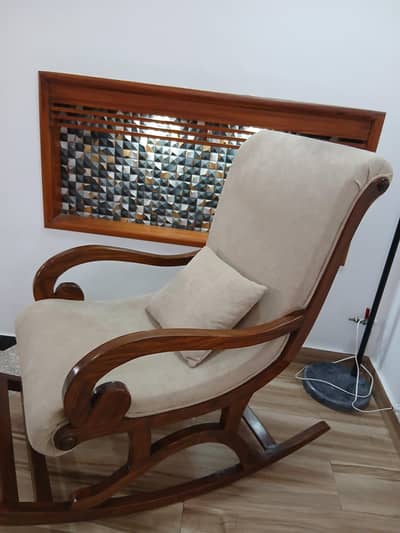 Pure Sheesham Wood Rocking Chair