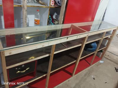shop k liey Counter and almari for sale 03015255482
