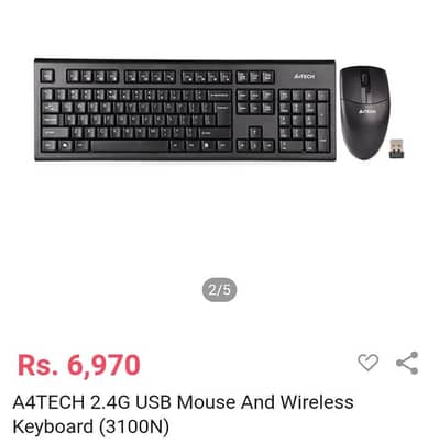 A4 tech wirless keyboard&mouse combo