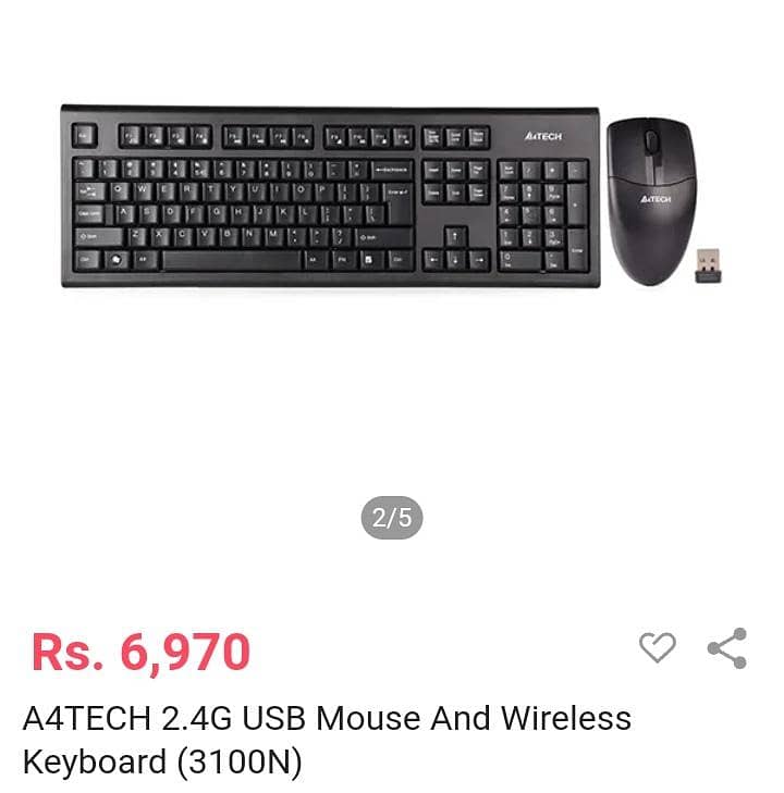 A4 tech wirless keyboard&mouse combo 0