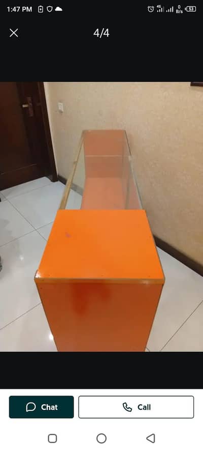 wood counter