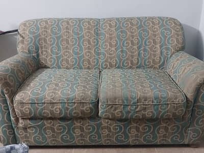 2 seater sofa with table